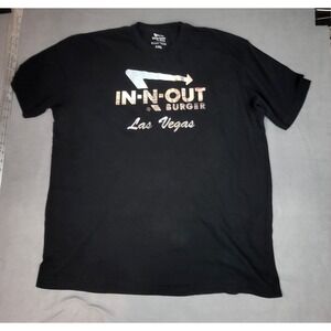 In-N-Out Burger Las Vegas Sunset Graphic T-Shirt Men's XXL Black 100%‎ Cotton